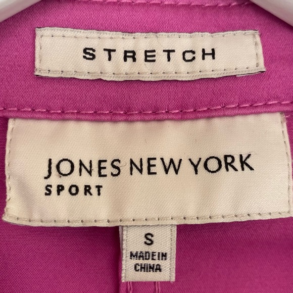 Jones New York Barbie Core Pretty in Pink Snap Button Closure “Shacket” Sz Small - Picture 4 of 5